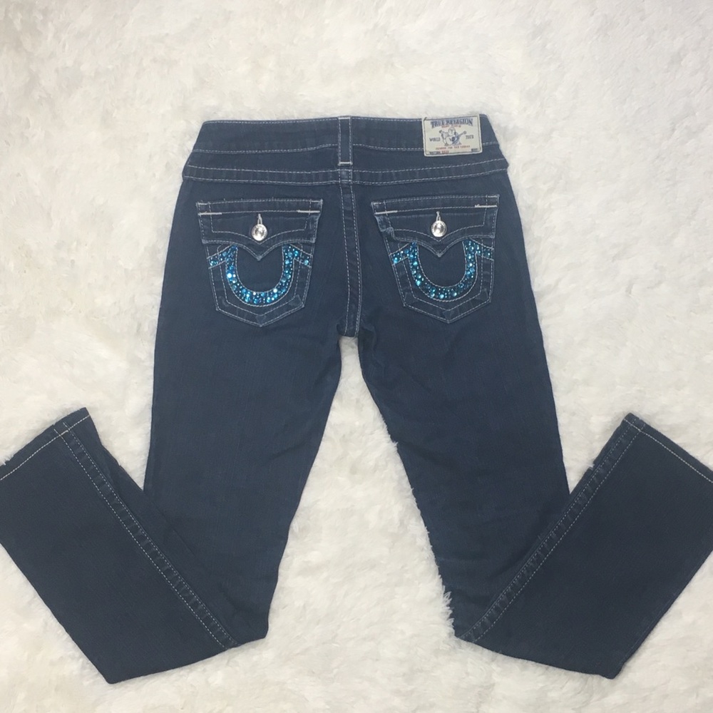 🔥True Religion🔥 Julie Jeans - Aqua Crystal